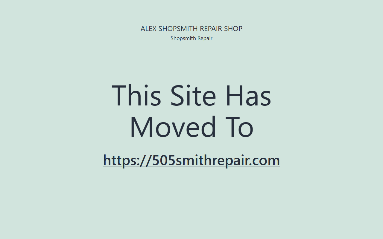 505shopsmith.com screenshot