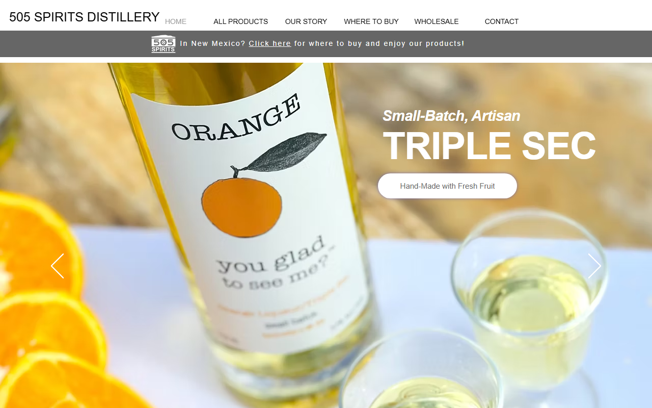 505spirits.com screenshot