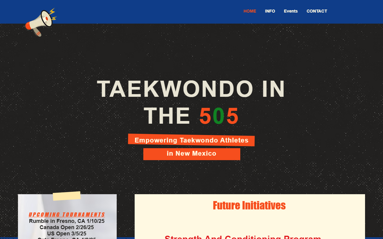 505taekwondo.com screenshot