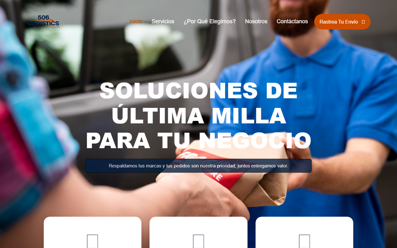 506-logistics.com screenshot