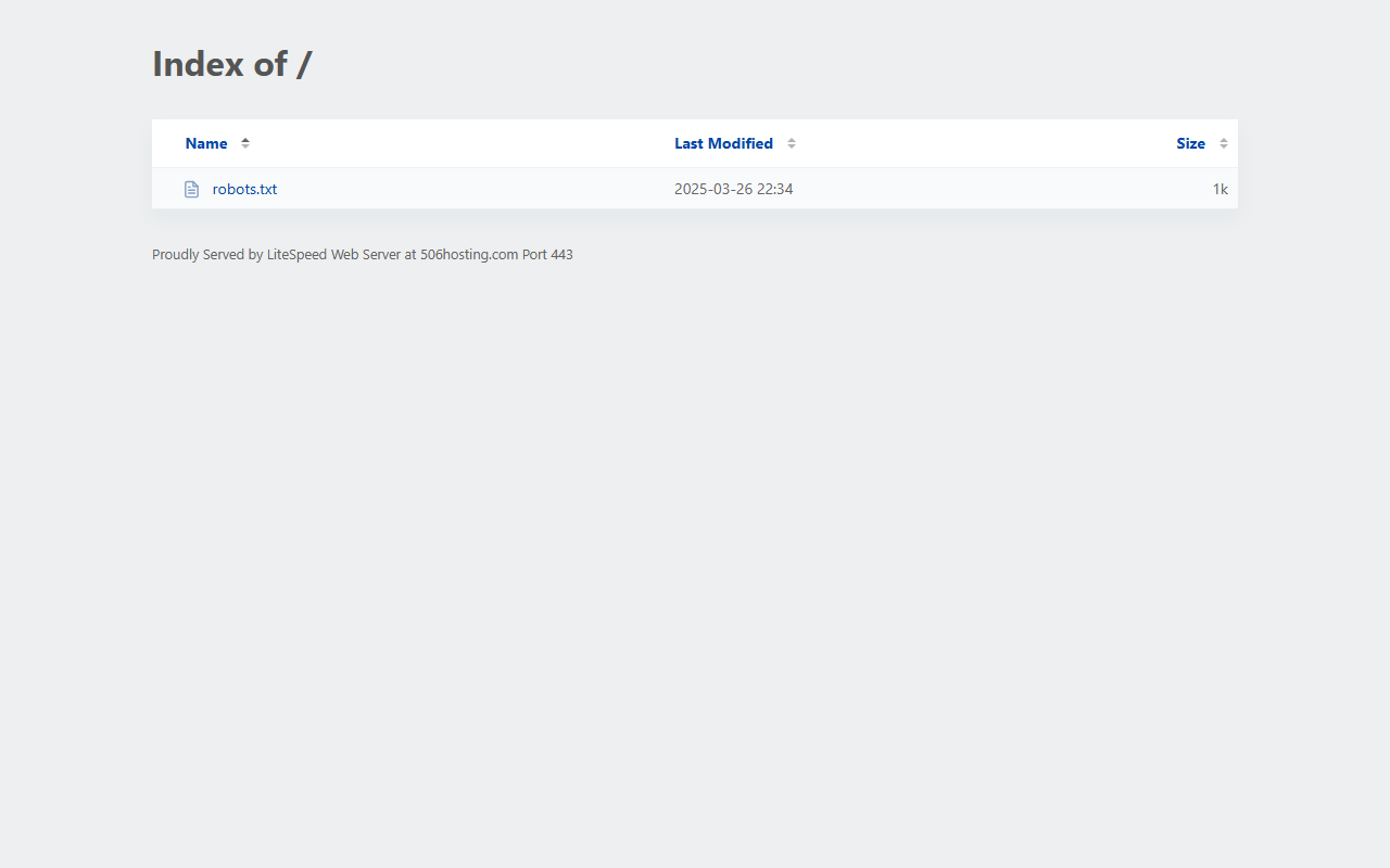 506hosting.com screenshot