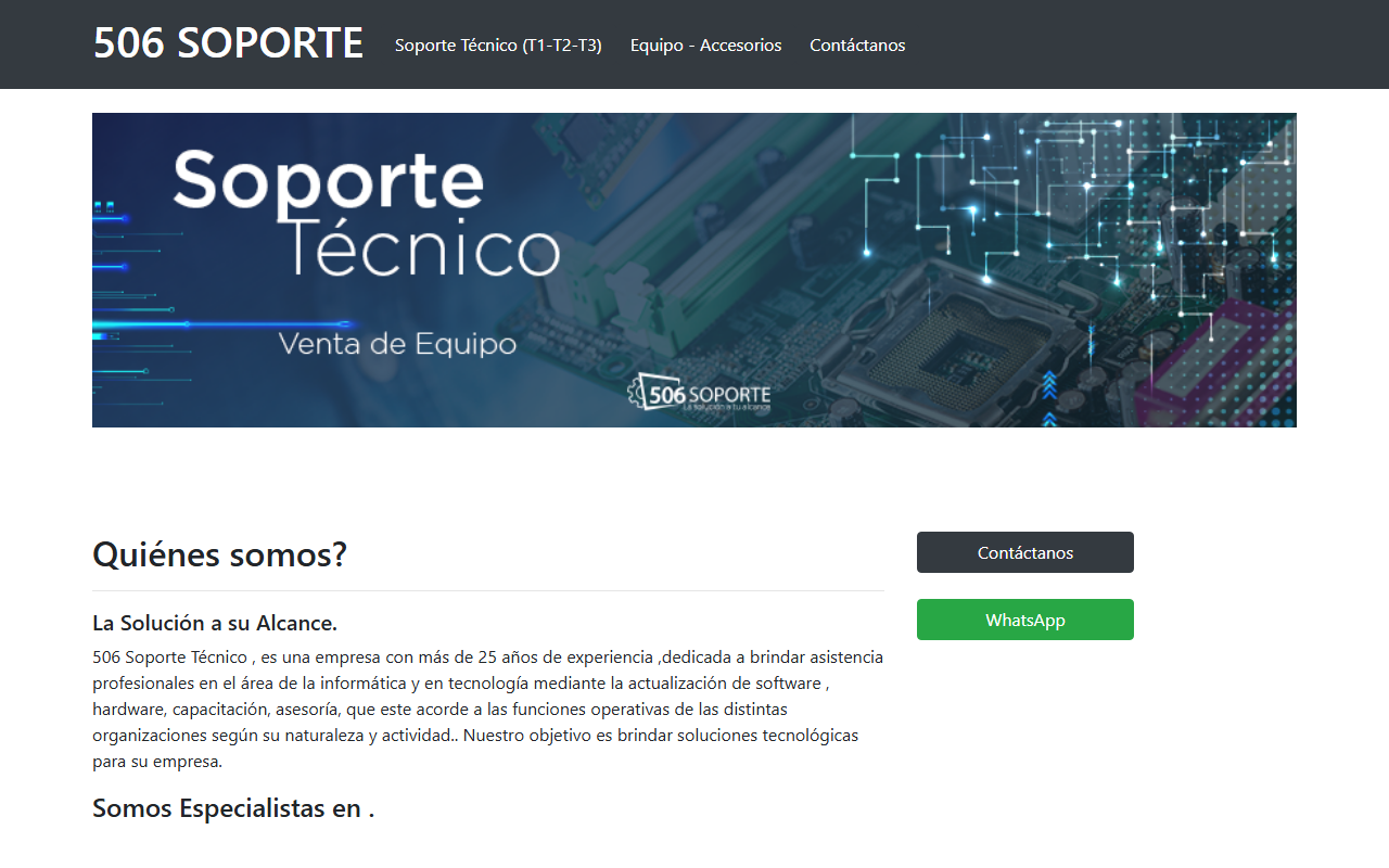506soporte.com screenshot