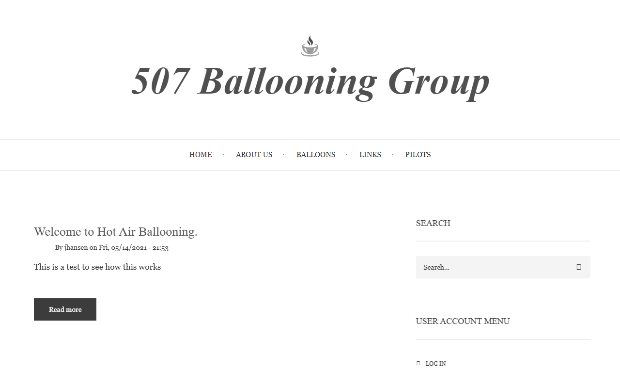 507ballooning.com screenshot