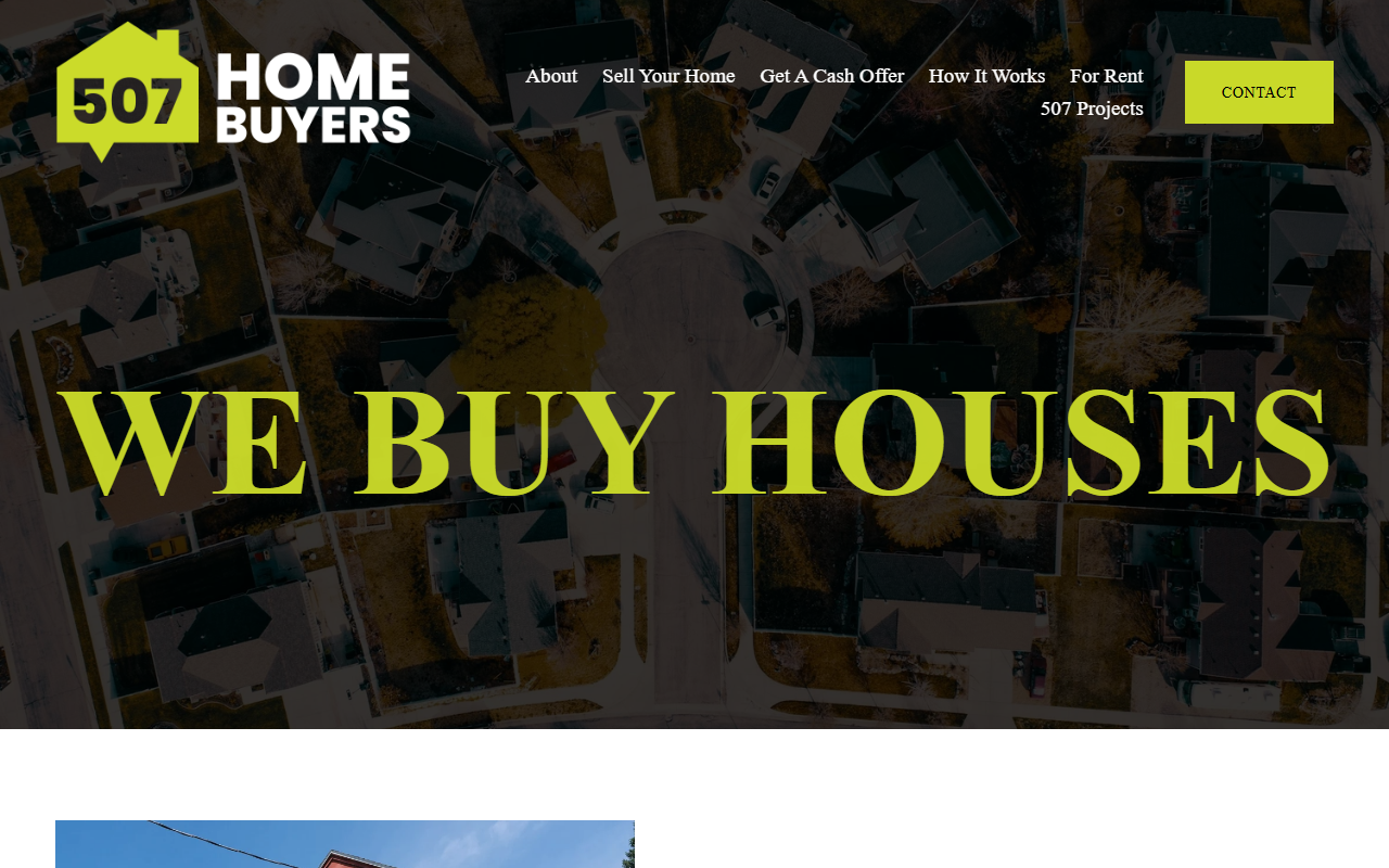 507homebuyers.com screenshot