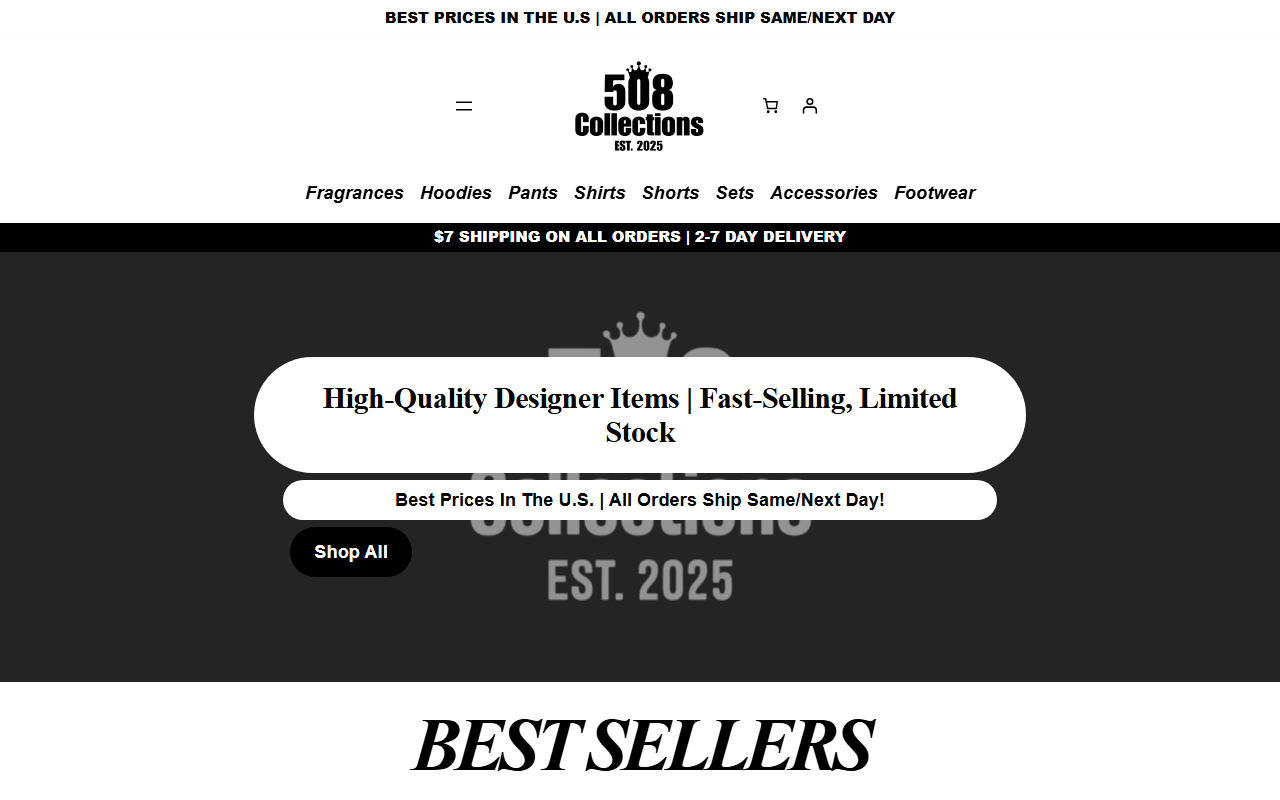 508collection.com screenshot
