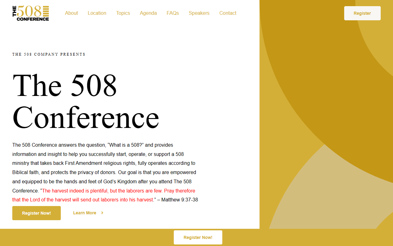 508conference.com screenshot