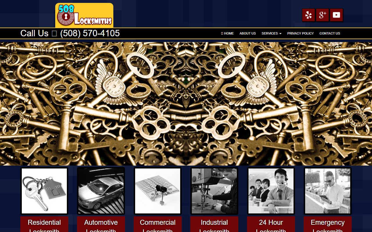 508locksmiths.com screenshot