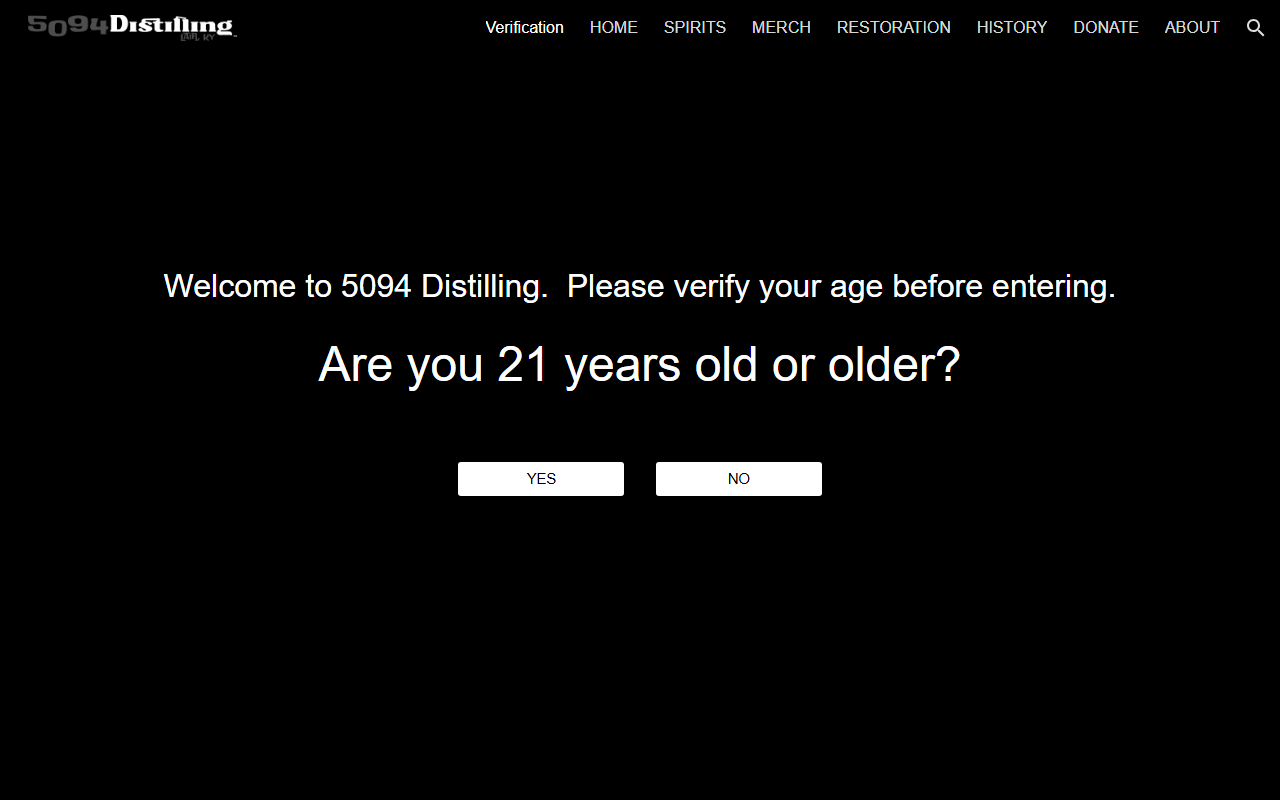 5094distilling.com screenshot