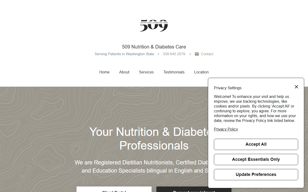 509nutrition.com screenshot