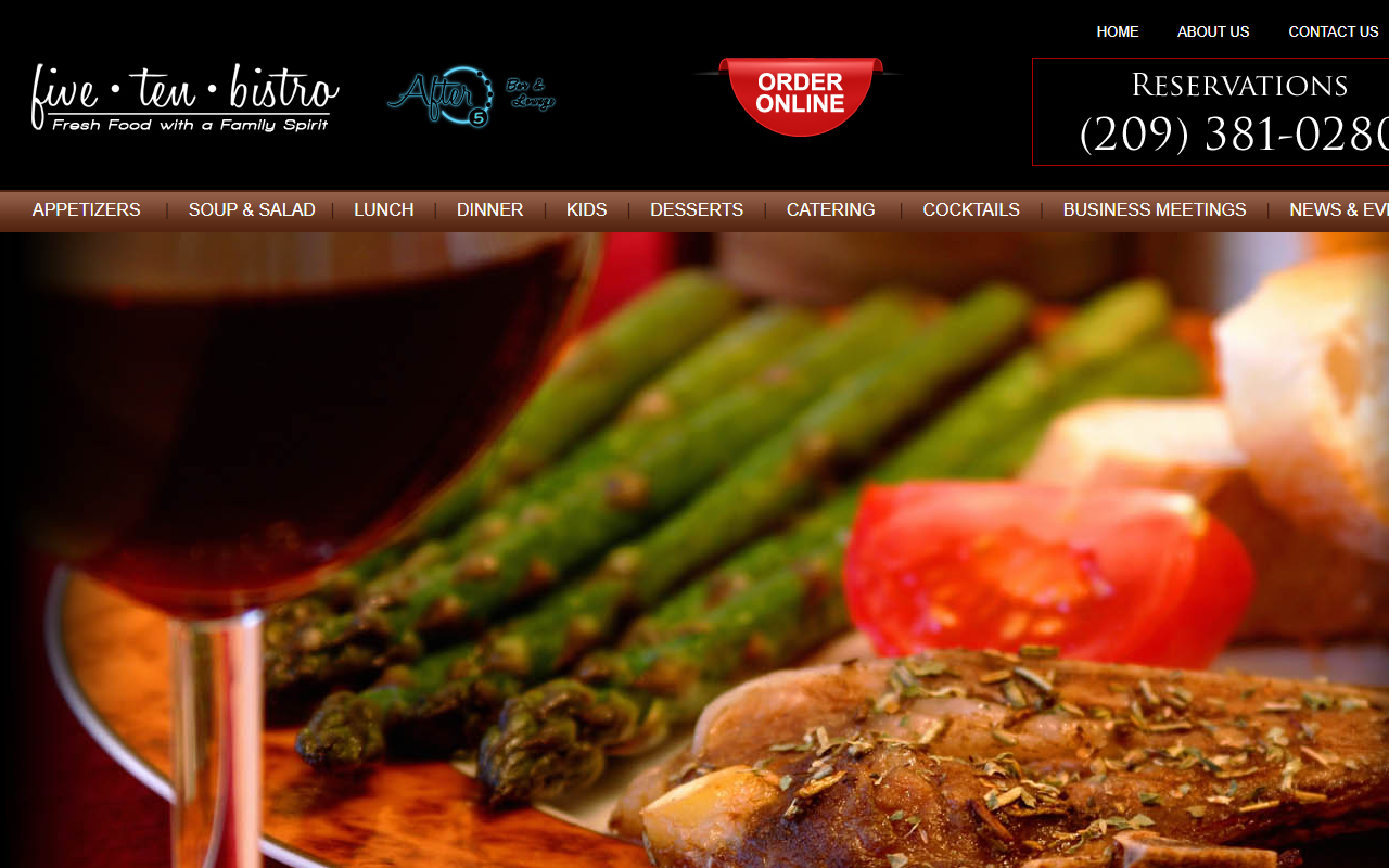 510bistromerced.com screenshot