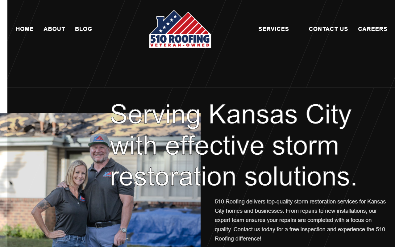 510roofingkc.com screenshot