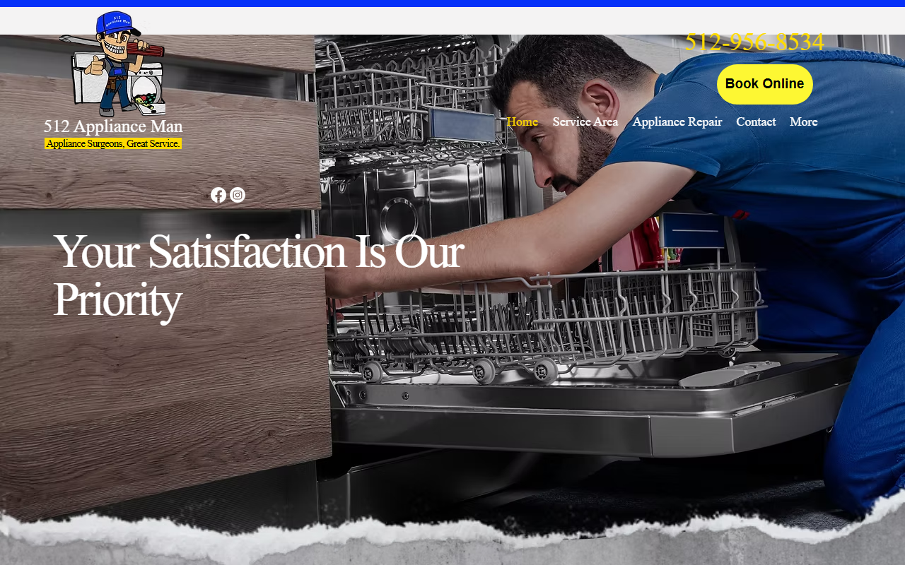 512applianceman.com screenshot