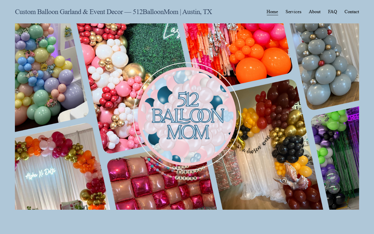 512balloonmom.com screenshot