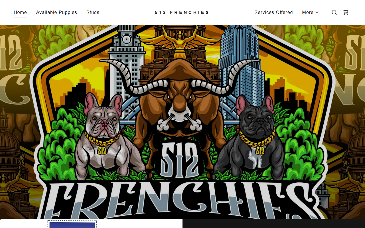 512frenchies.com screenshot