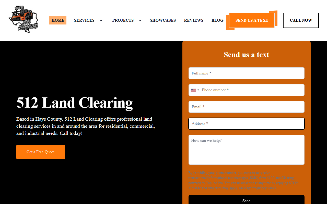 512landclearing.com screenshot