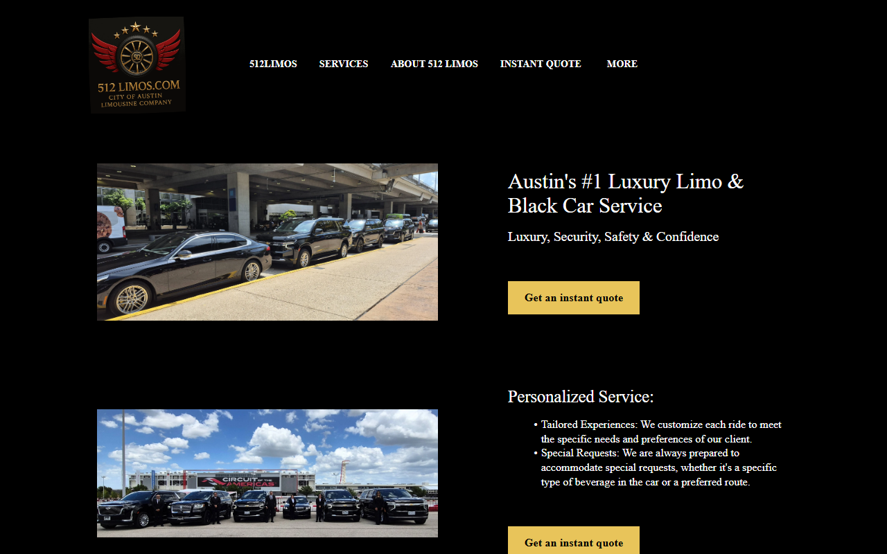 512limousines.com screenshot