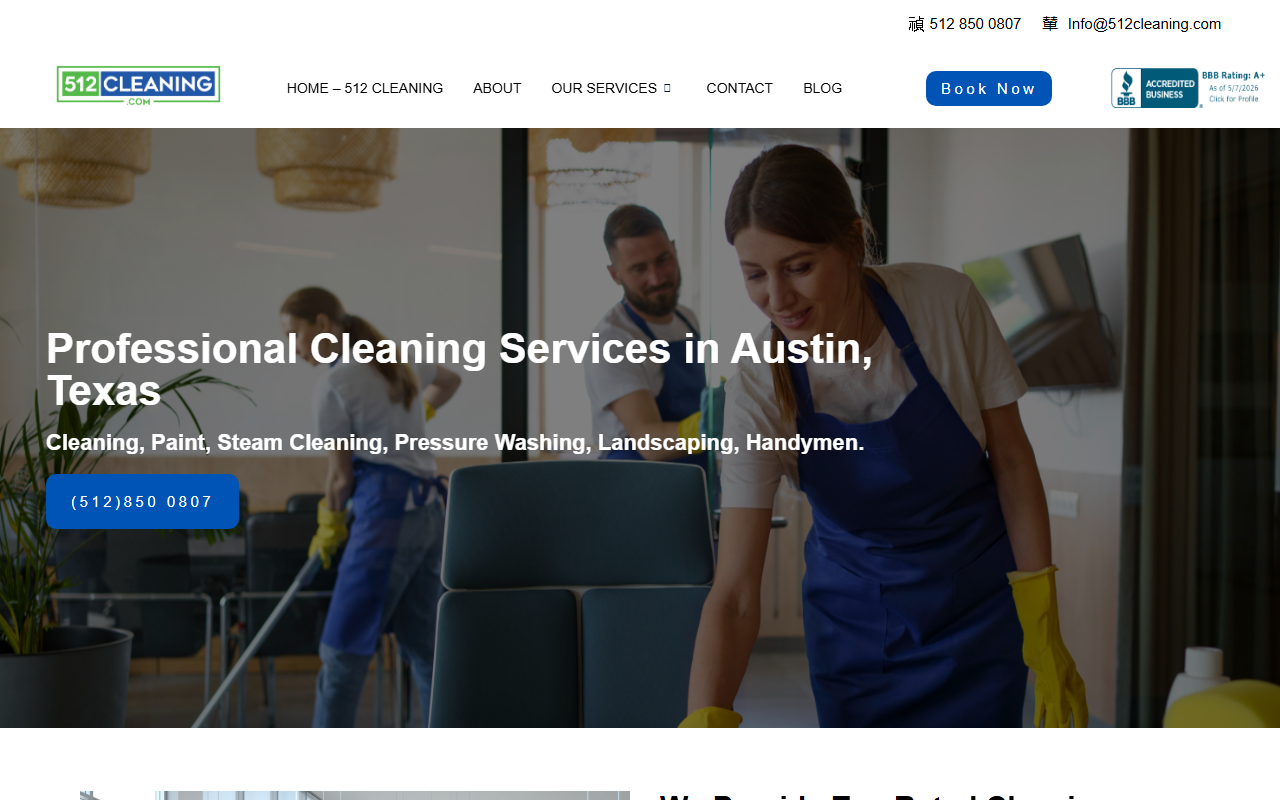 512steamcleaning.com screenshot