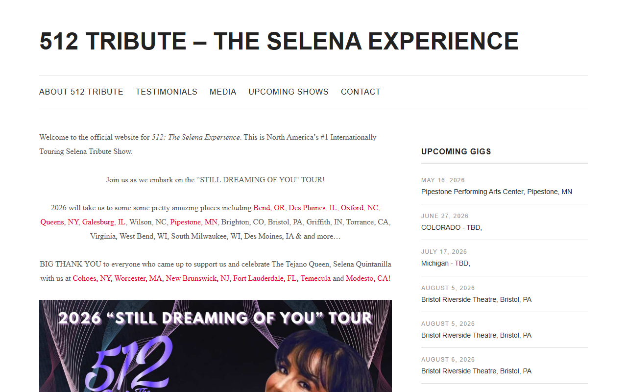 512tribute.com screenshot