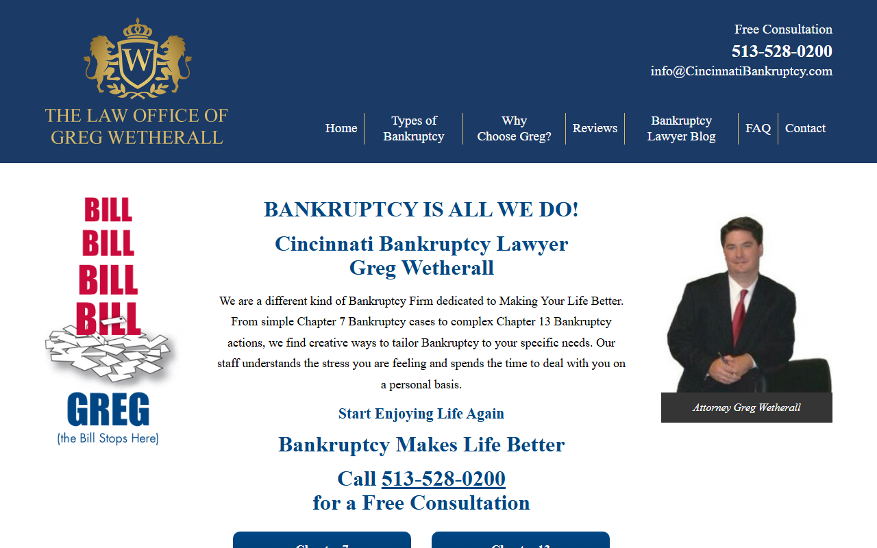 513bankruptcy.com screenshot