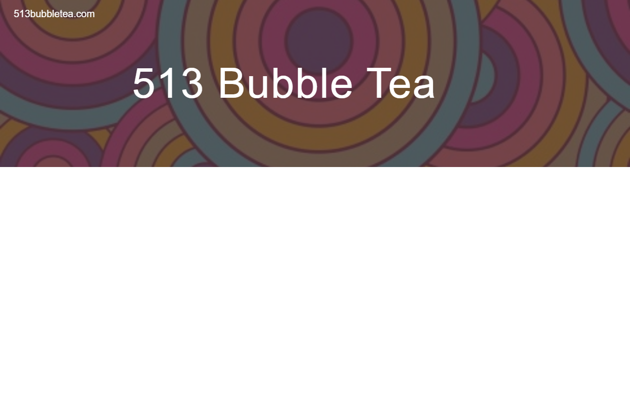 513bubbletea.com screenshot