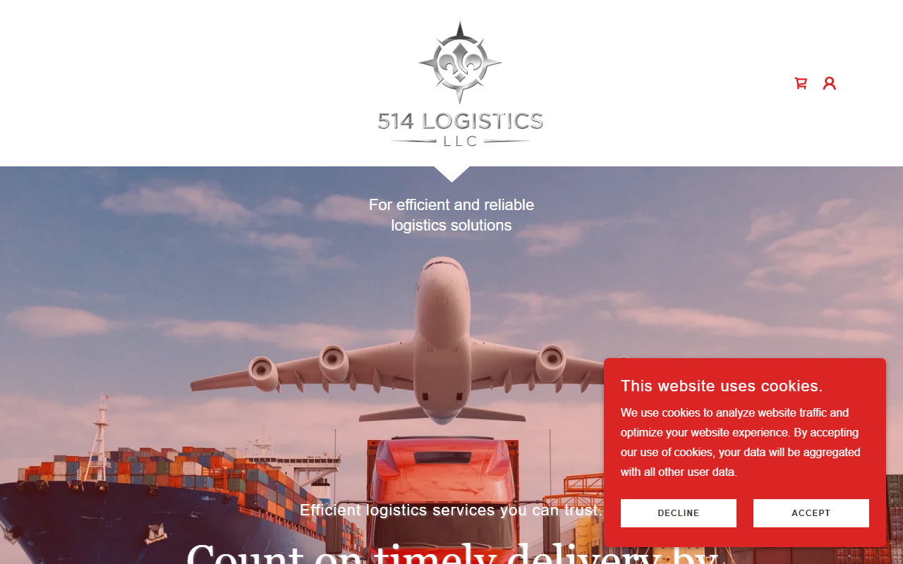 514-logistics.com screenshot