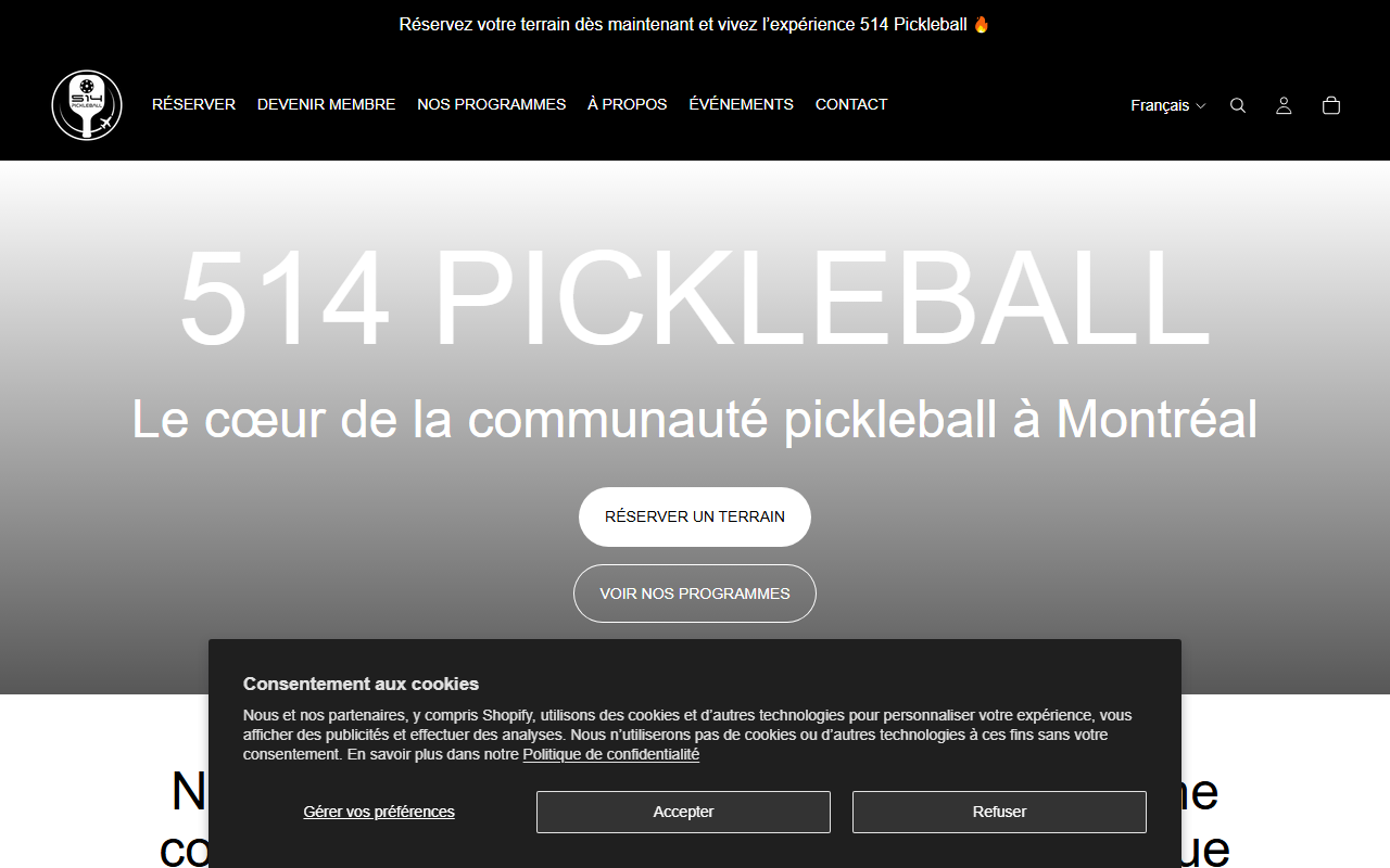 514pickleball.com screenshot