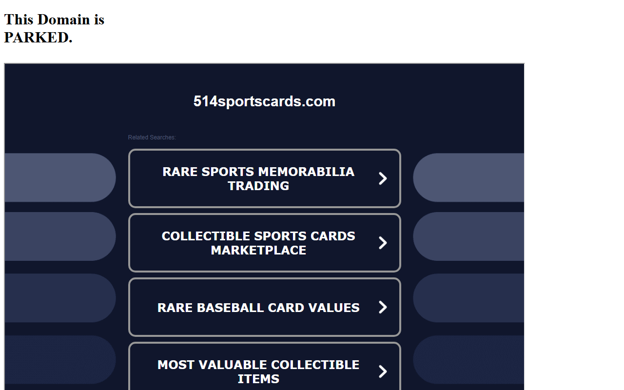 514sportscards.com screenshot