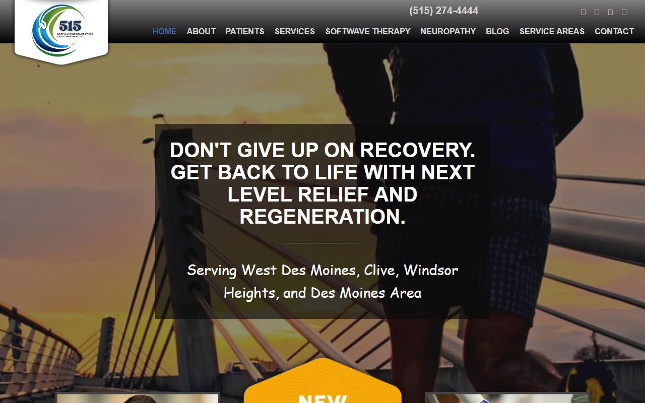 515chiropractic.com screenshot