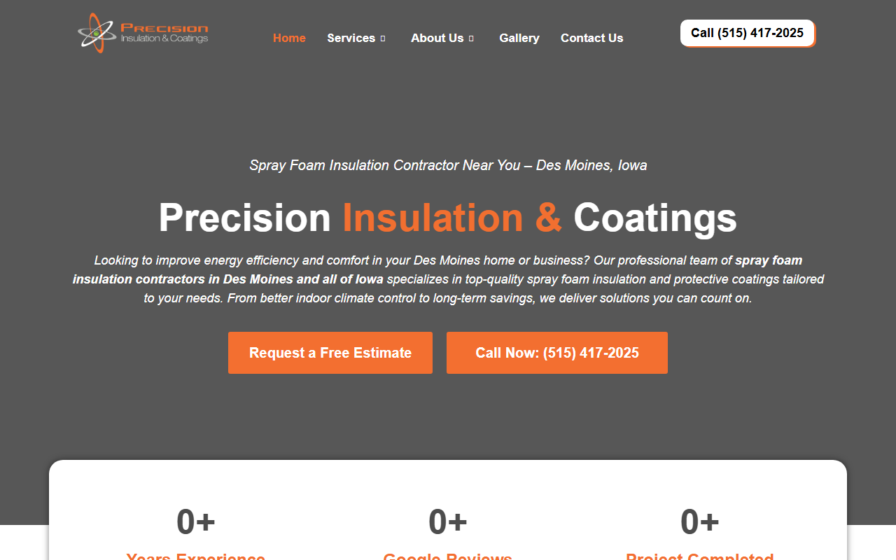 515sprayfoam.com screenshot