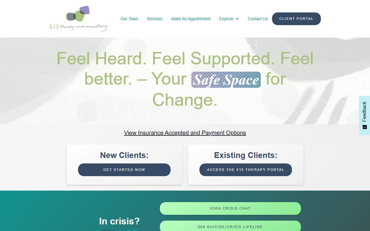 515therapy.com screenshot