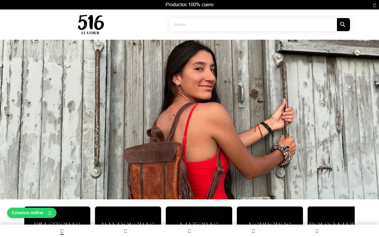 516leather.com screenshot