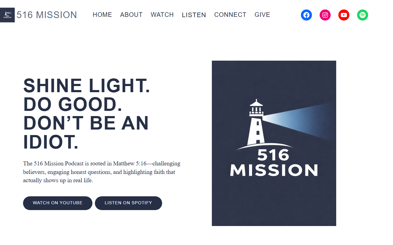 516mission.com screenshot