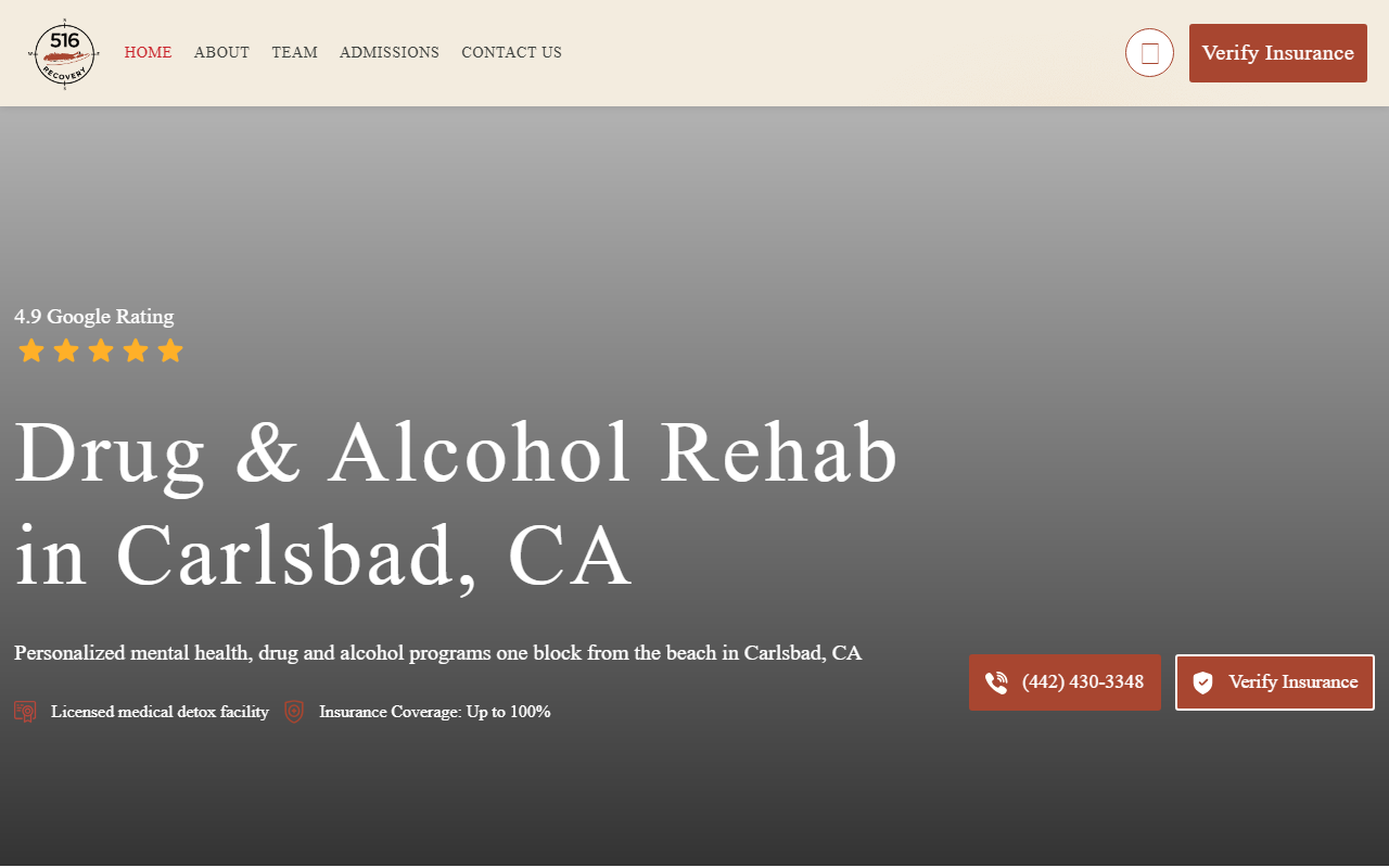 516recovery.com screenshot