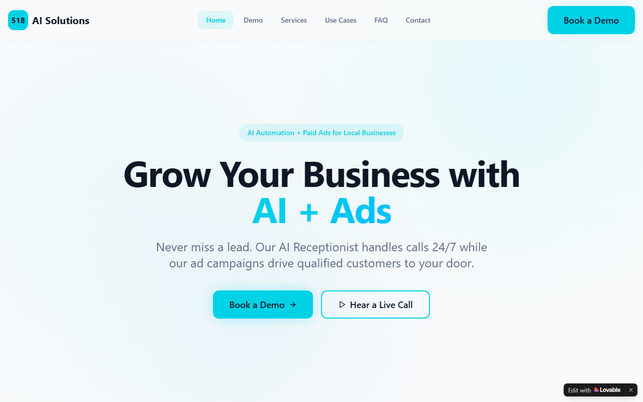 518aisolutions.com screenshot