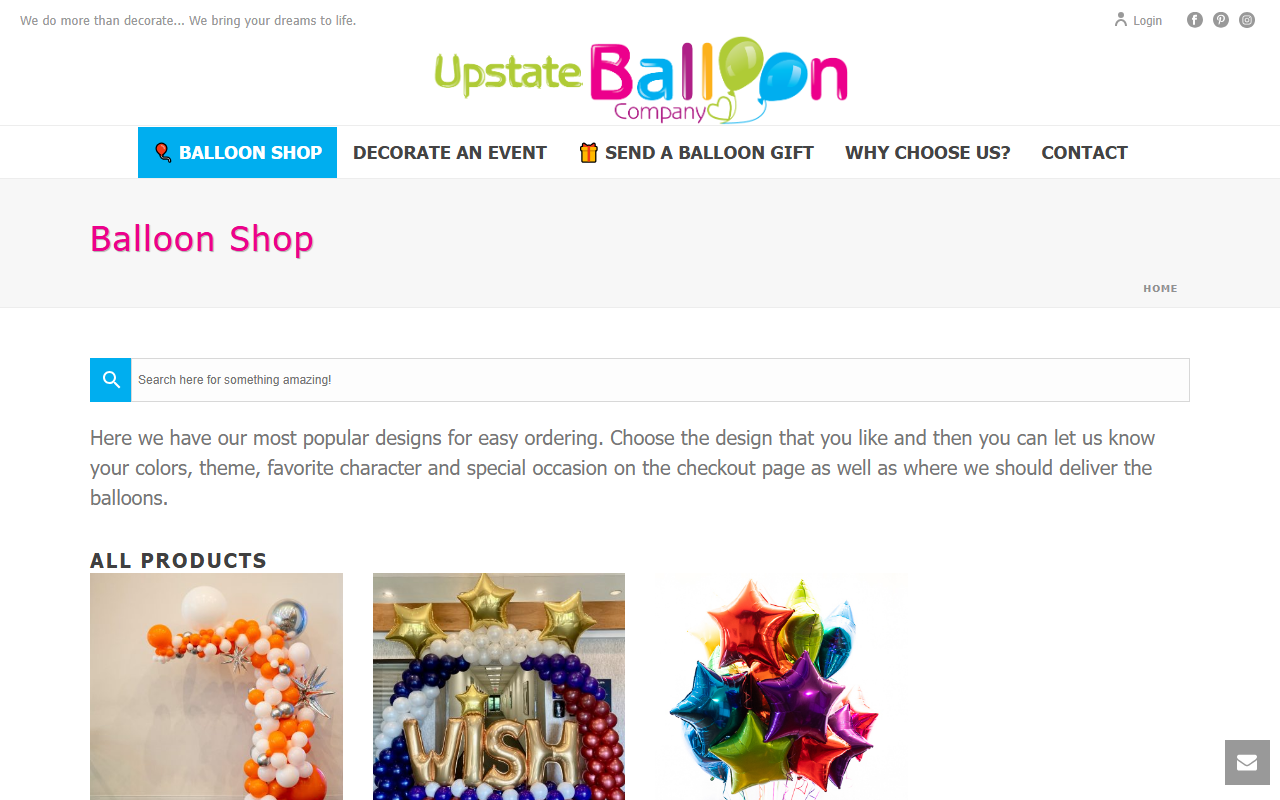 518balloons.com screenshot