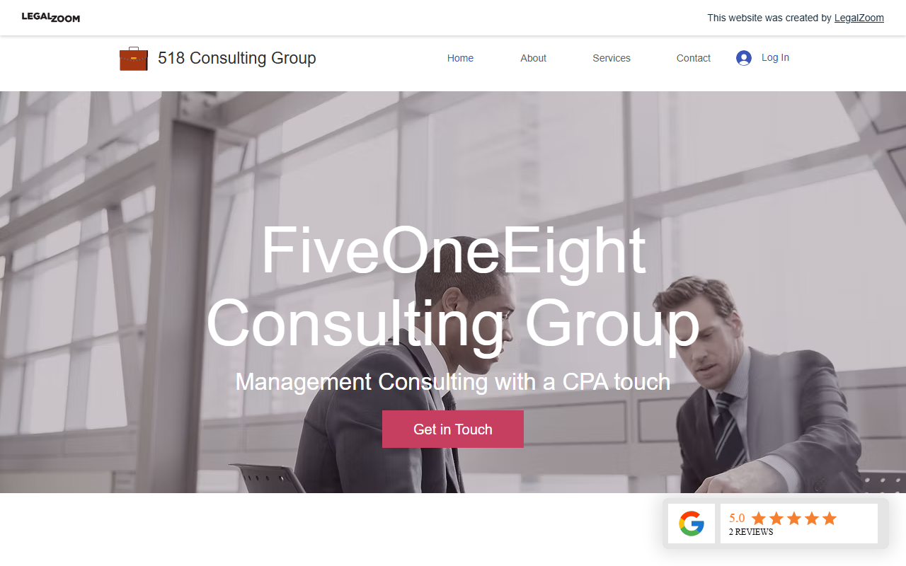 518consulting.com screenshot