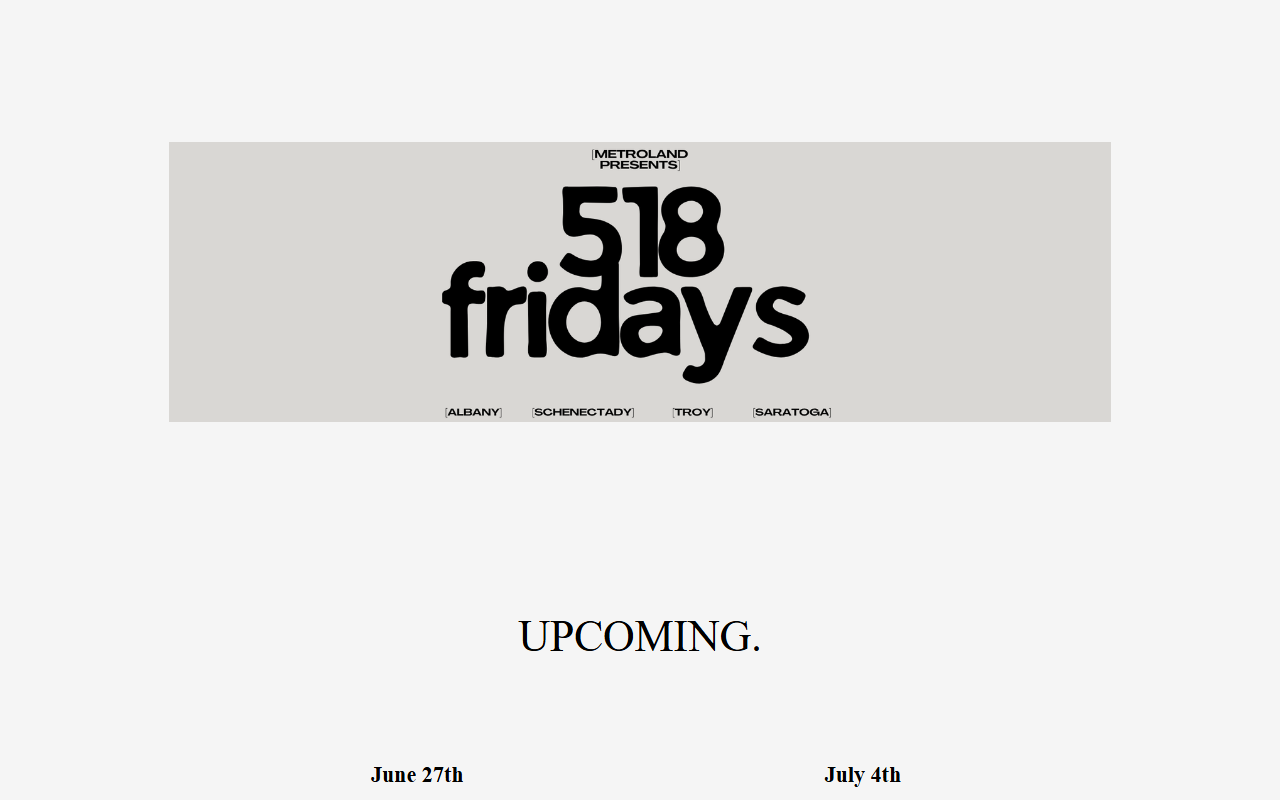 518fridays.com screenshot