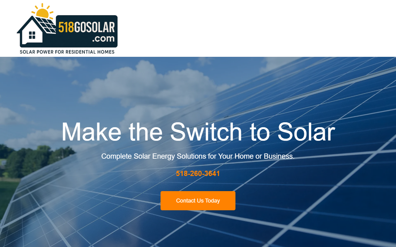 518gosolar.com screenshot