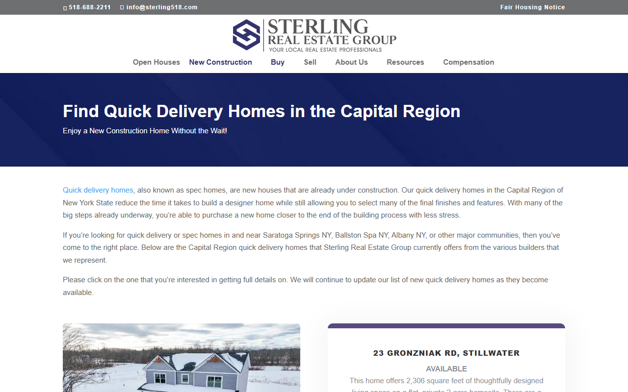 518newhomes.com screenshot