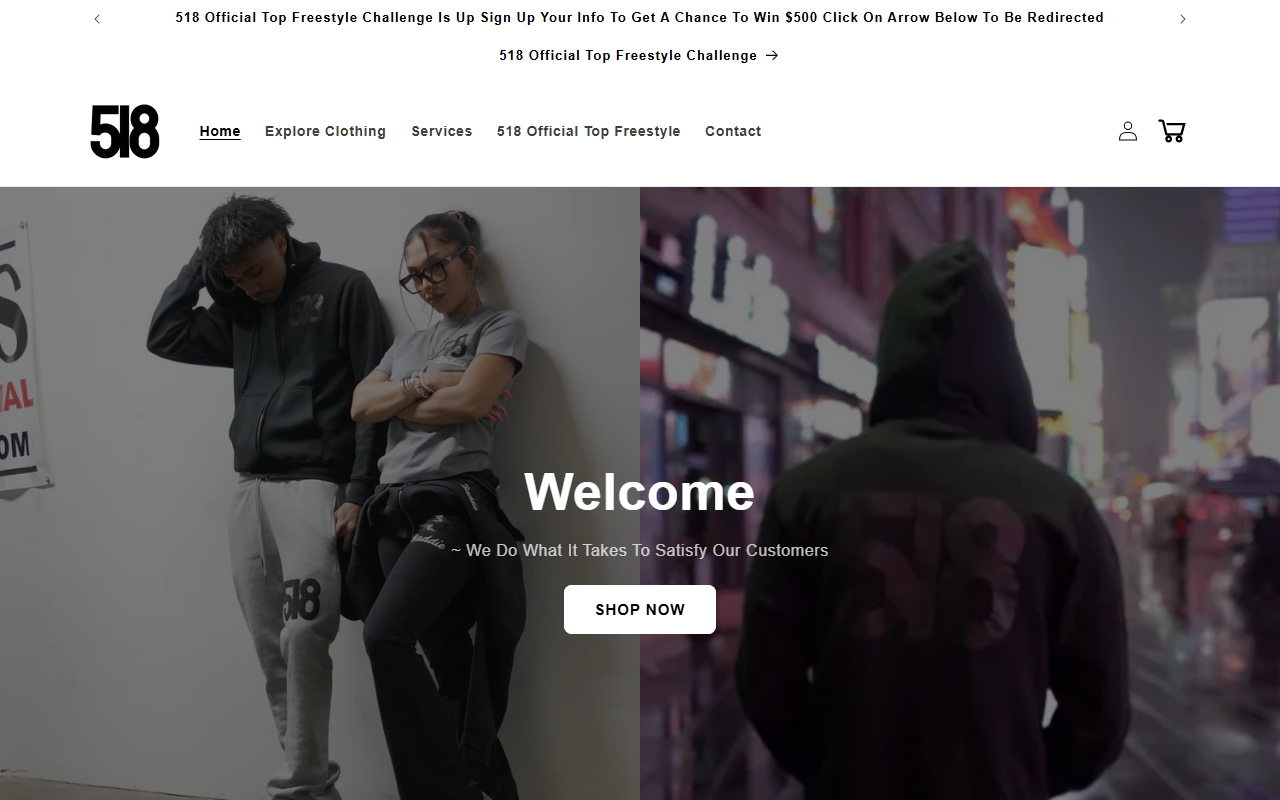518official.com screenshot