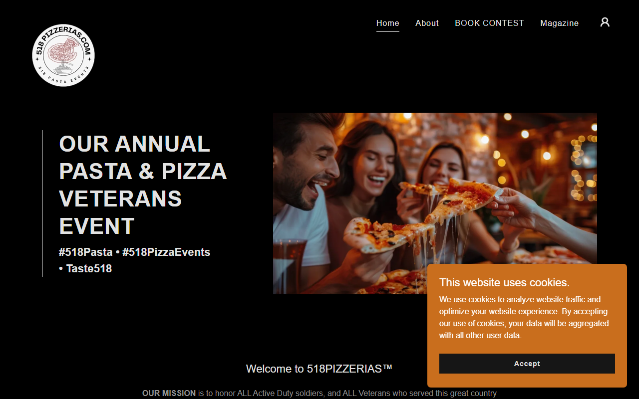 518pizzerias.com screenshot