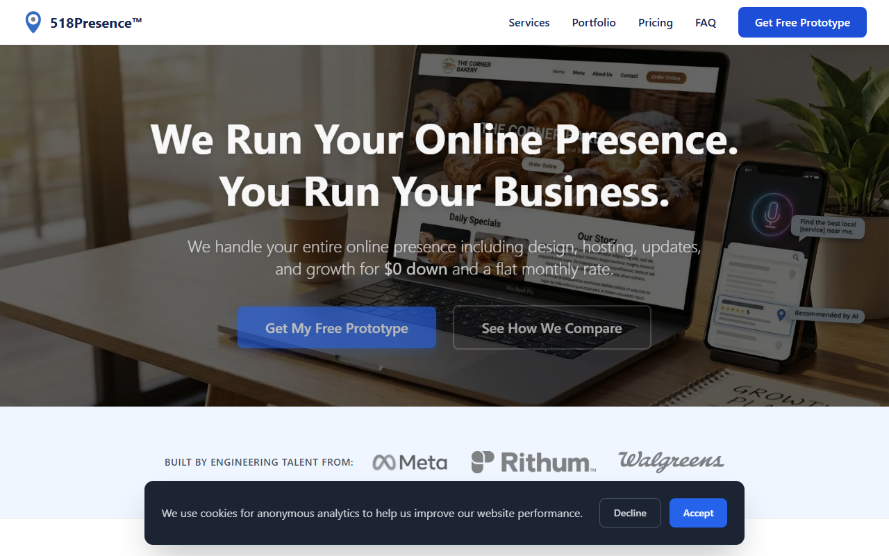 518presence.com screenshot