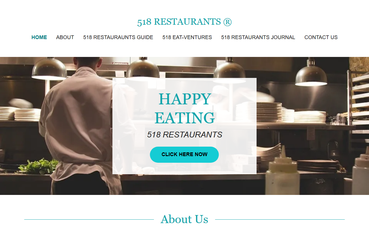 518restaurants.com screenshot