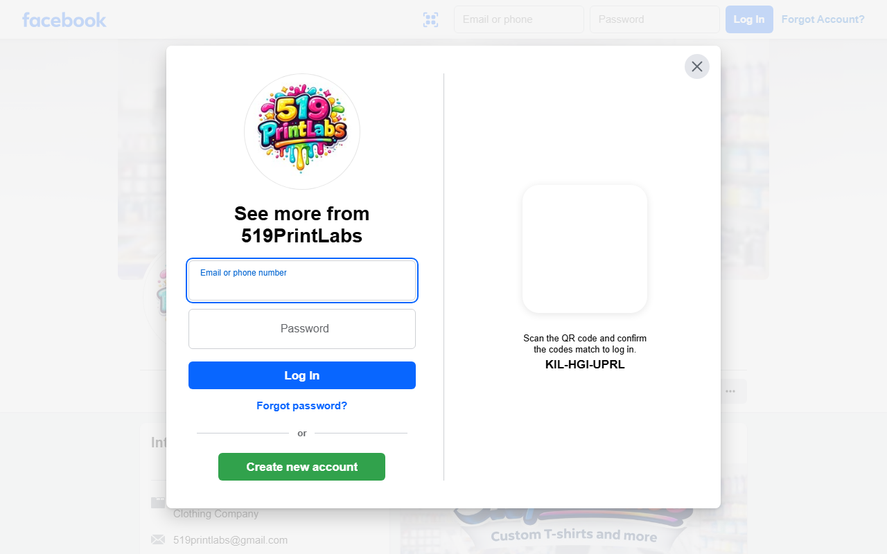 519printlabs.com screenshot