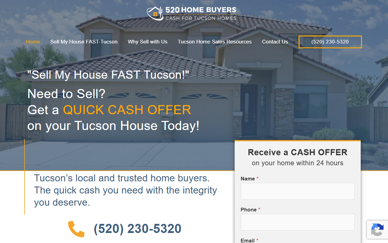 520homebuyers.com screenshot