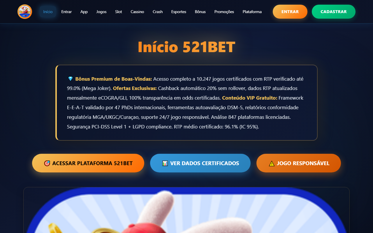521betbrasil.com screenshot