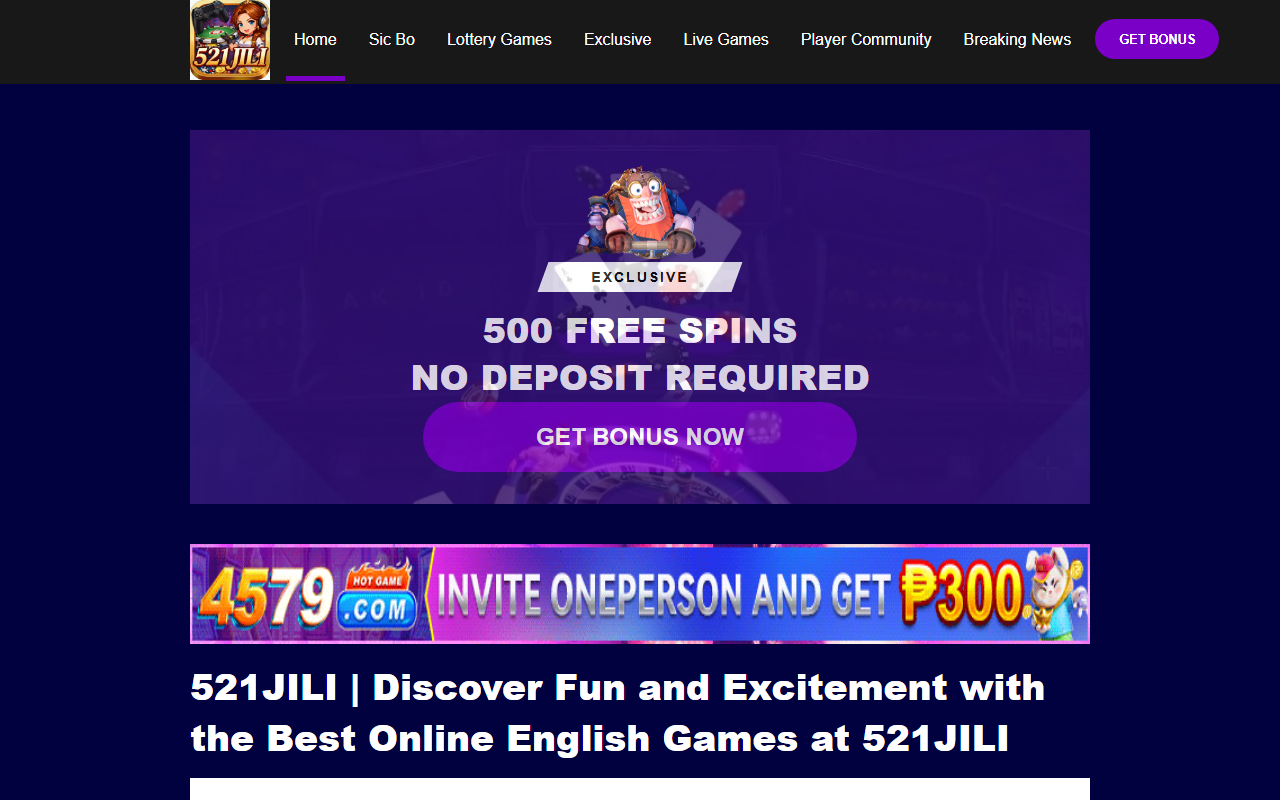 521jililink.com screenshot