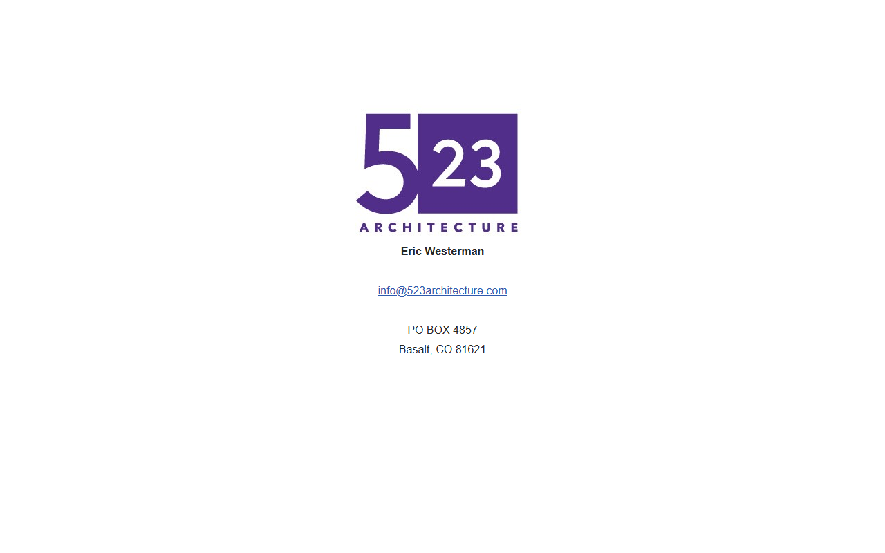 523architecture.com screenshot