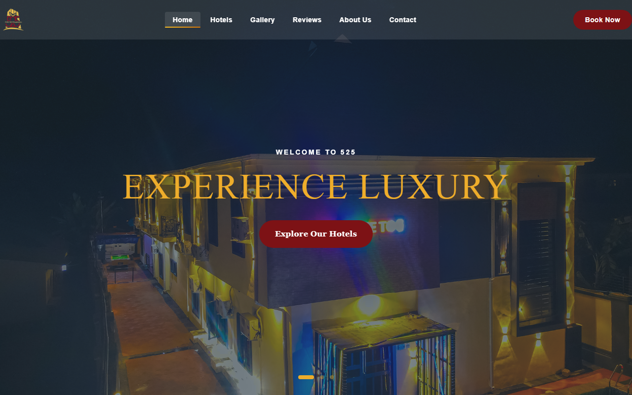 525khotels.com screenshot