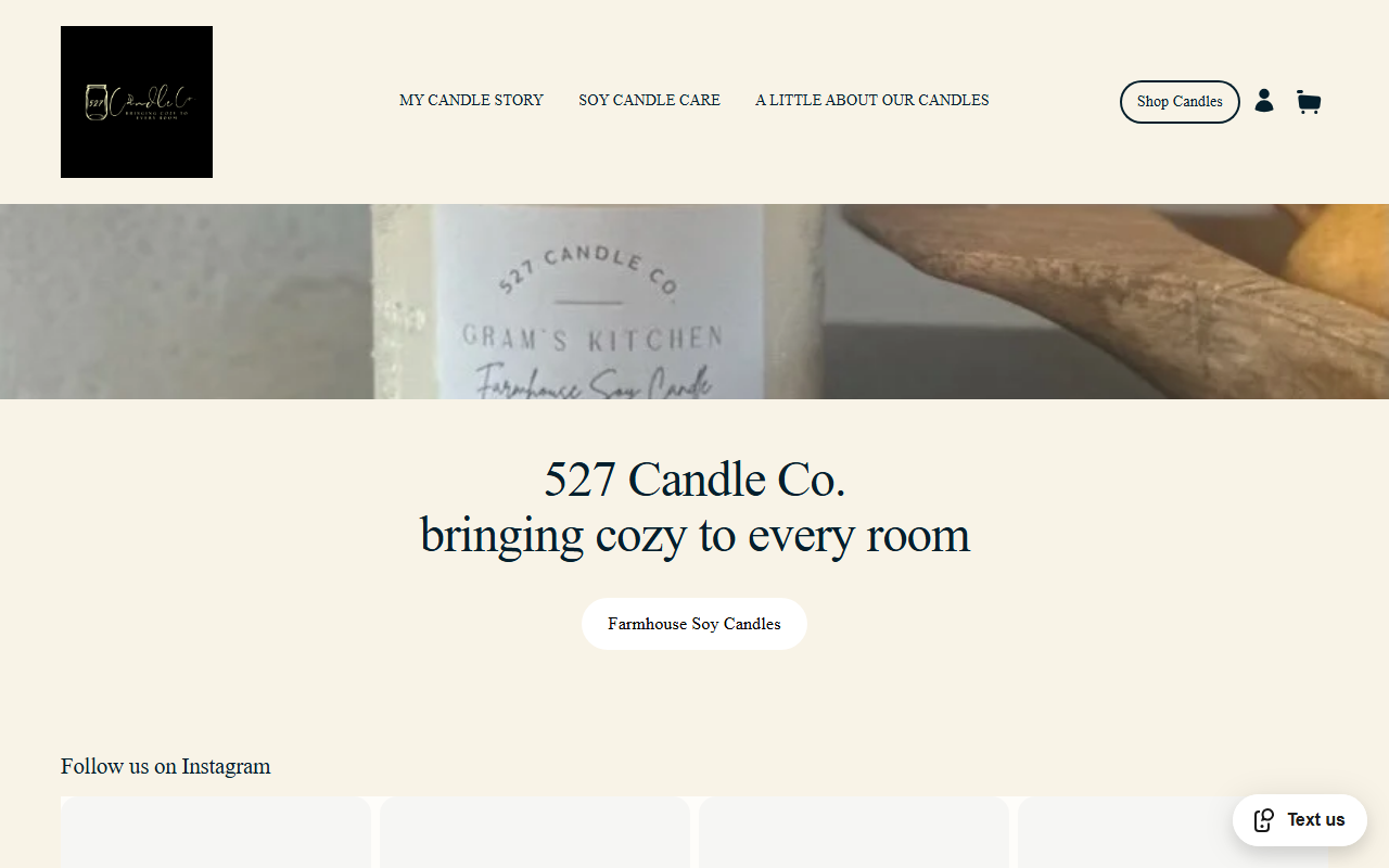 527candleco.com screenshot